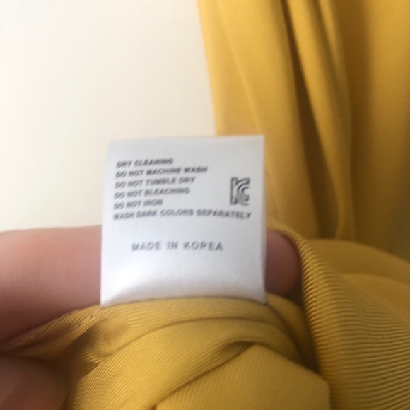 Yellow Mustard Satin Effect Maxi Dress - Picture 5 of 16